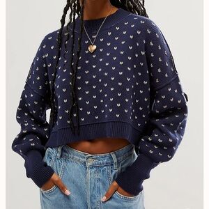 Free people easy street patterned crop tagon*